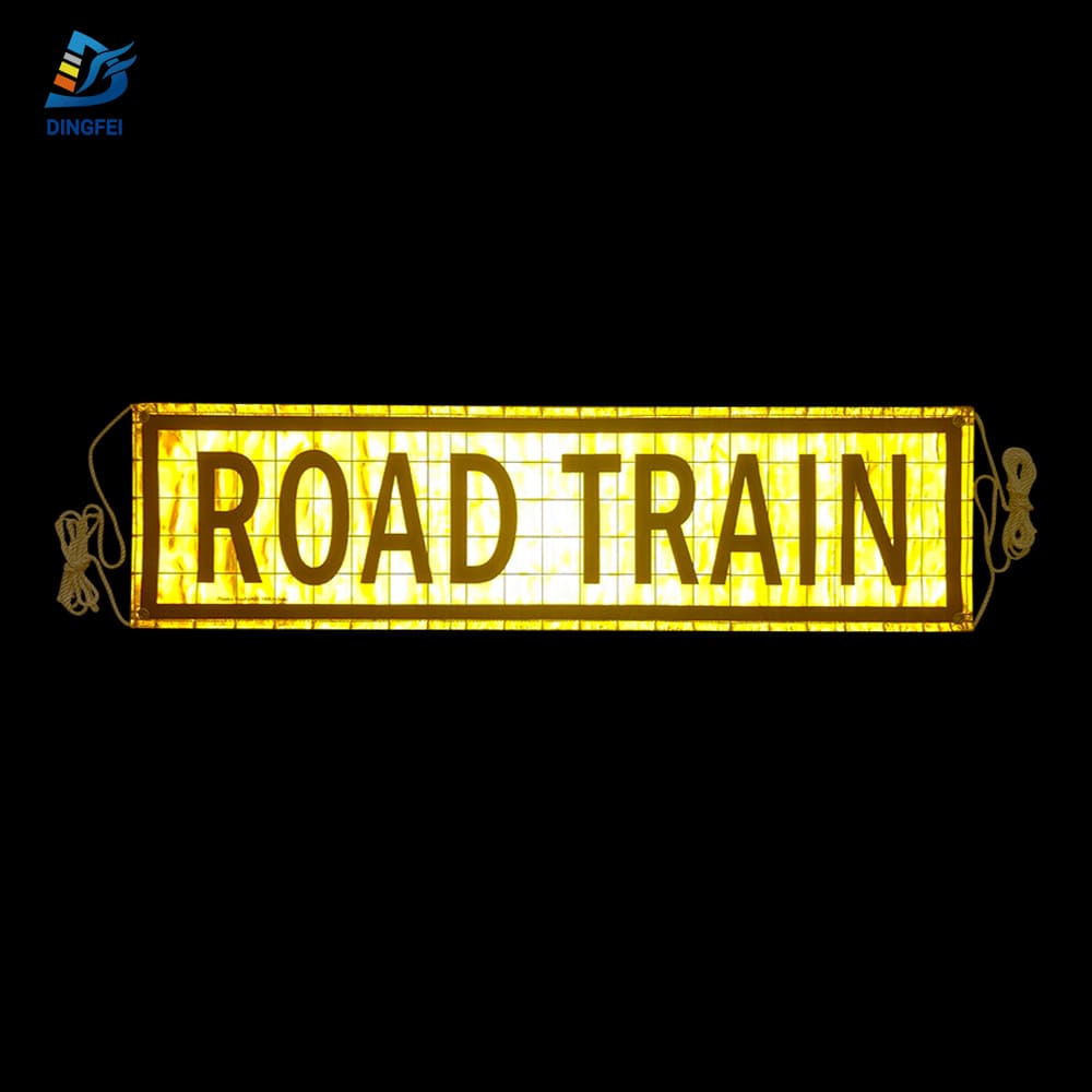 Heavy Duty Vinyl Reflective Road Train Banner - 